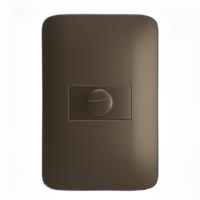 Conj,4x2 variador dimmer rotativo bivlot - cor bronze